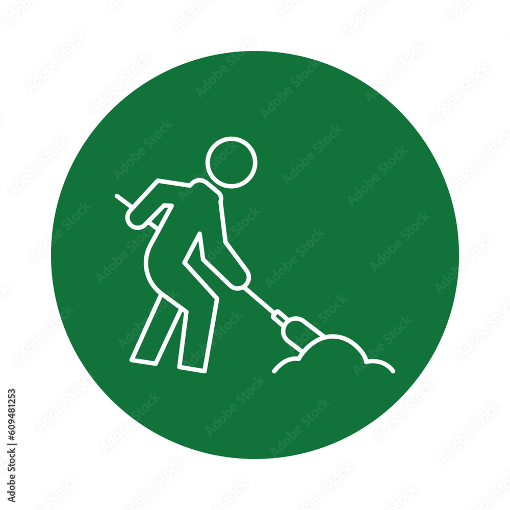 Under Construction, man, man sweeping icon Under Construction, man, man sweeping icon