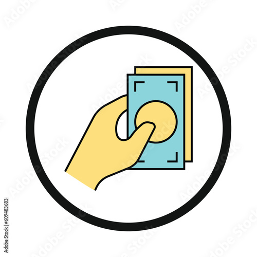 money, fund, hand, dollar, fund hand over icon