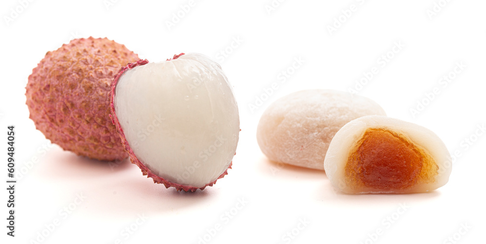 Mochi Soft White Rice Dumplings with Lychee Filling Mochi Soft White Rice Dumplings with Lychee Filling