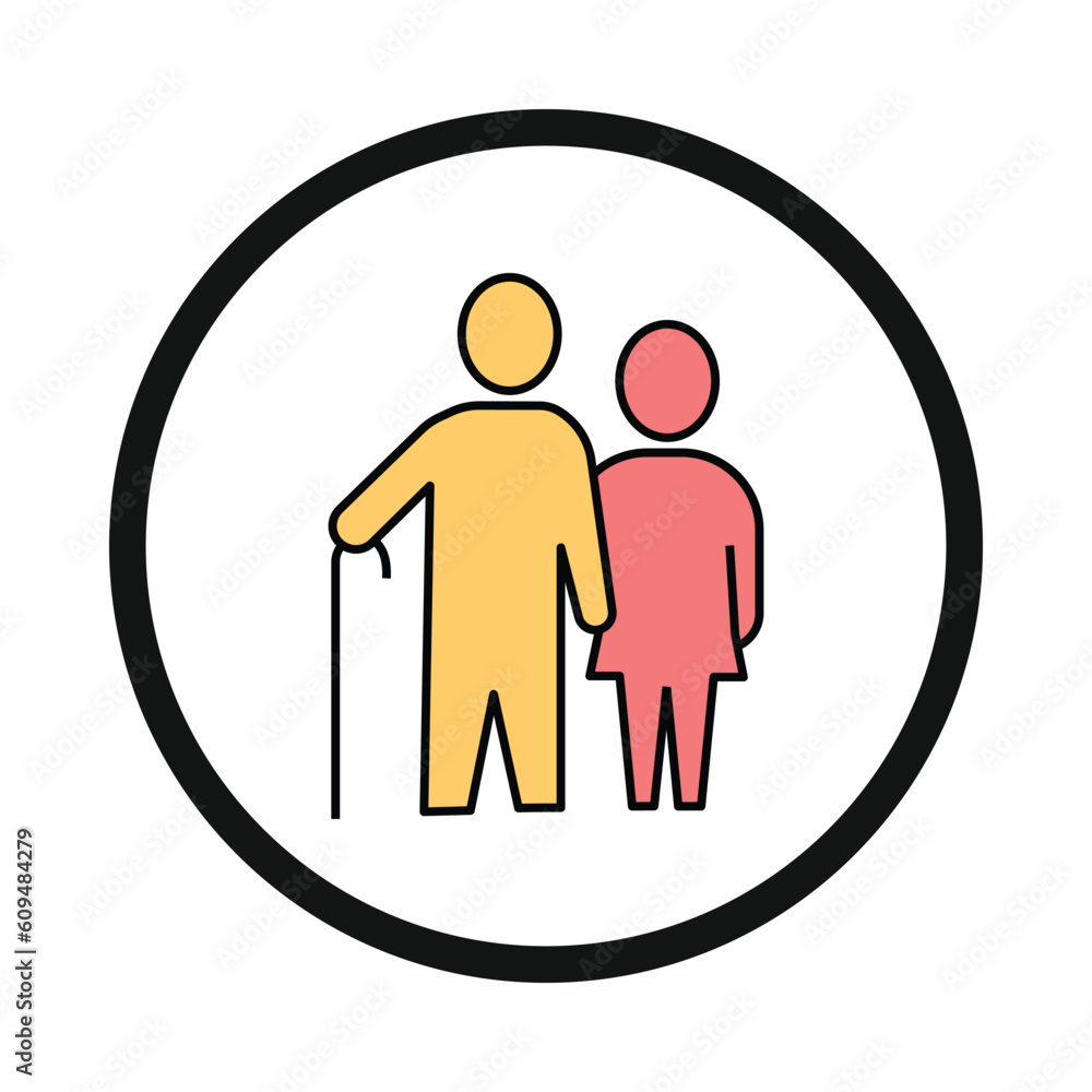 older man, old, grandfather, child, grandson, grandfather and granddaughter icon older man, old, grandfather, child, grandson, grandfather and granddaughter icon