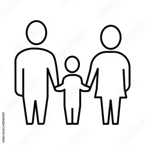 man, women, child, home, love, friend, family care icon