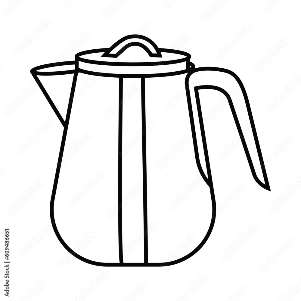 Fototapeta premium Kettle, water boiler symbol, teapot, Kettle, household appliances, Electric kettle icon