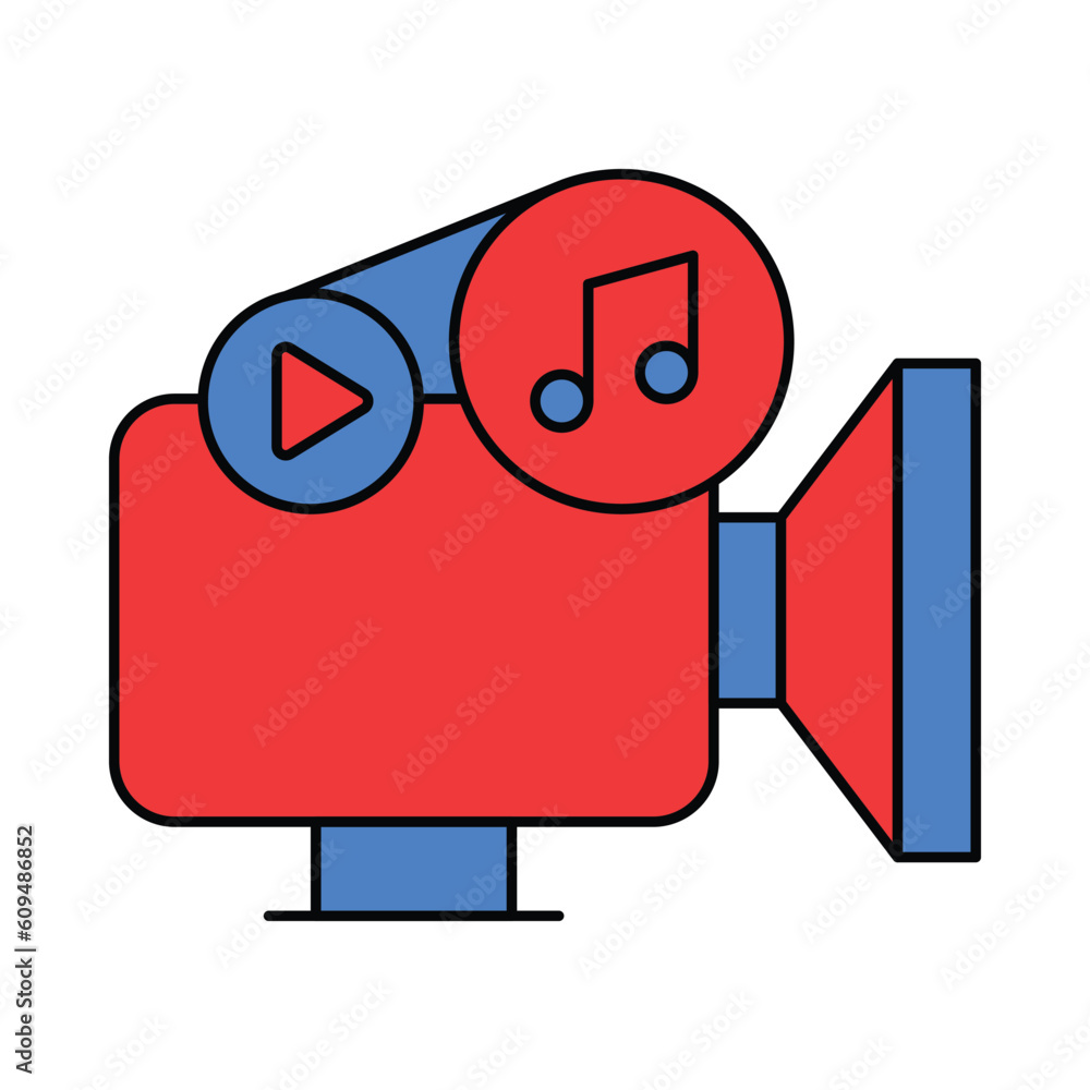 video recorder, music, video, camera, music video recorder icon
