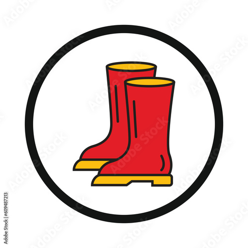 rubber boots, Gumboot, Waterproof footwear, rubber boots icon