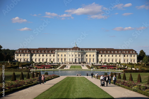 Ludwigsburg Residential Palace front view from the garden side