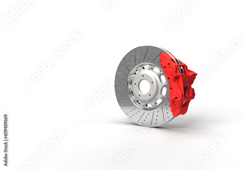 Konstfotografi 3d render of an illustration of an automobile spare part