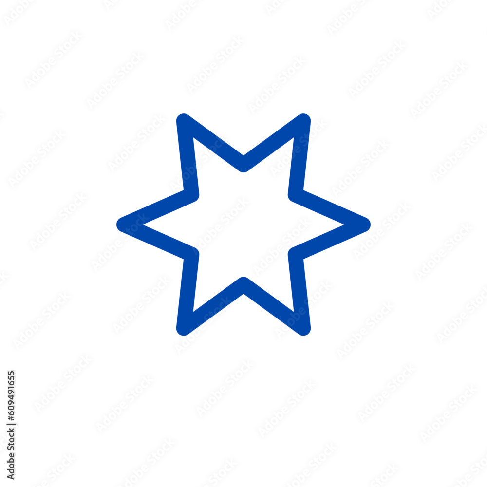 Obraz premium star isolated on white