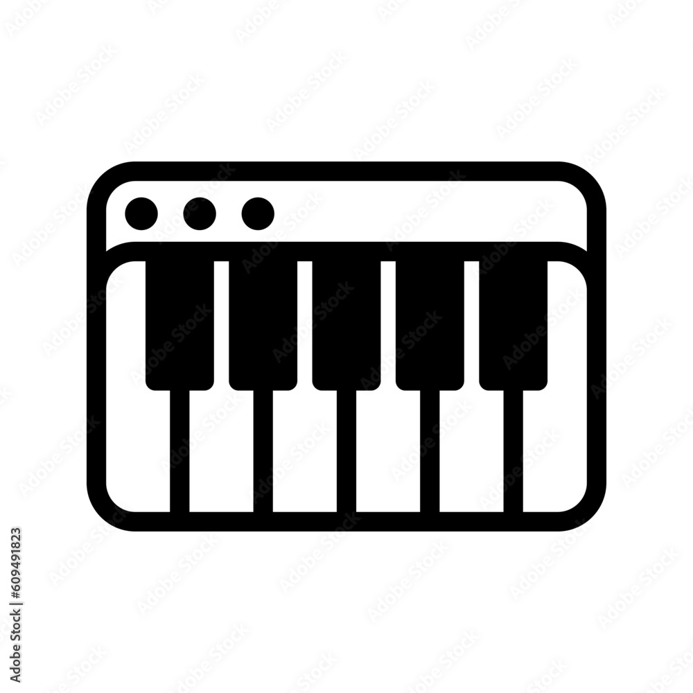 Piano icon. sign for mobile concept and web design. vector illustration Piano icon. sign for mobile concept and web design. vector illustration