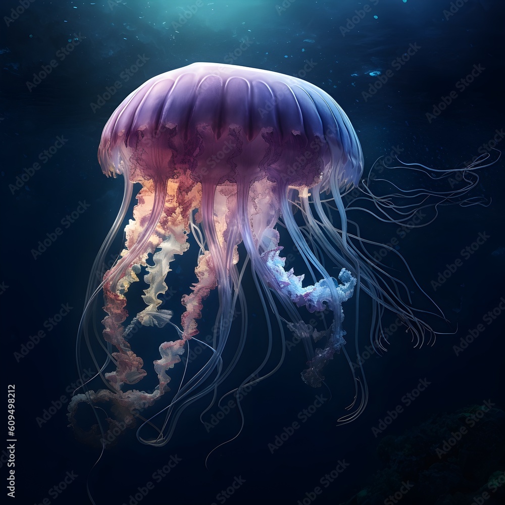 jelly fish in the water jelly fish in the water