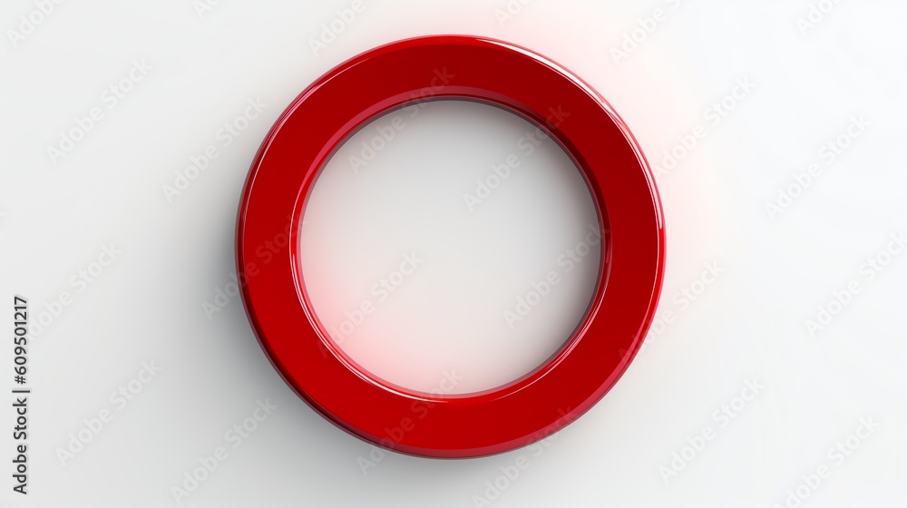 A red circle image of wallpaper, illustration for product presentation template, copy space background. Ai generative A red circle image of wallpaper, illustration for product presentation template, copy space background. Ai generative