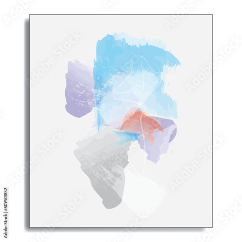 Water color digital abstract painting
