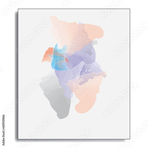 Water color digital abstract painting