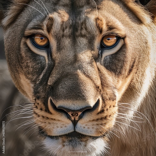 portrait of a lion