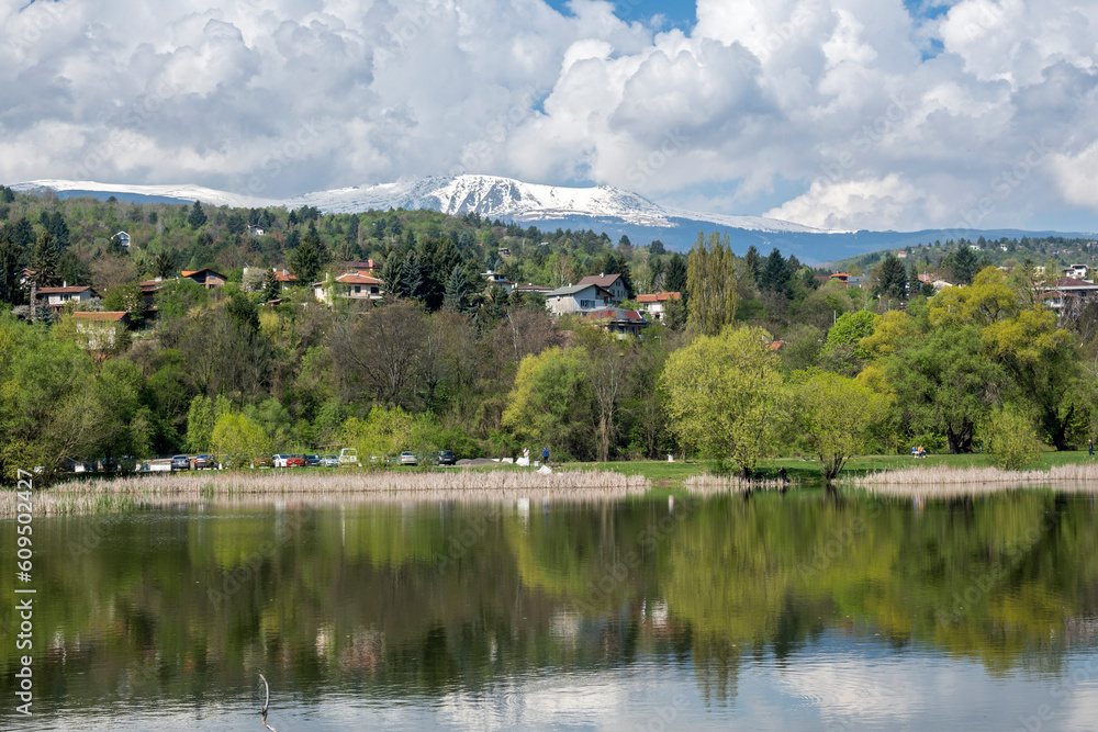 Spring Landscape of Pancharevo lake, Bulgaria Spring Landscape of Pancharevo lake, Bulgaria