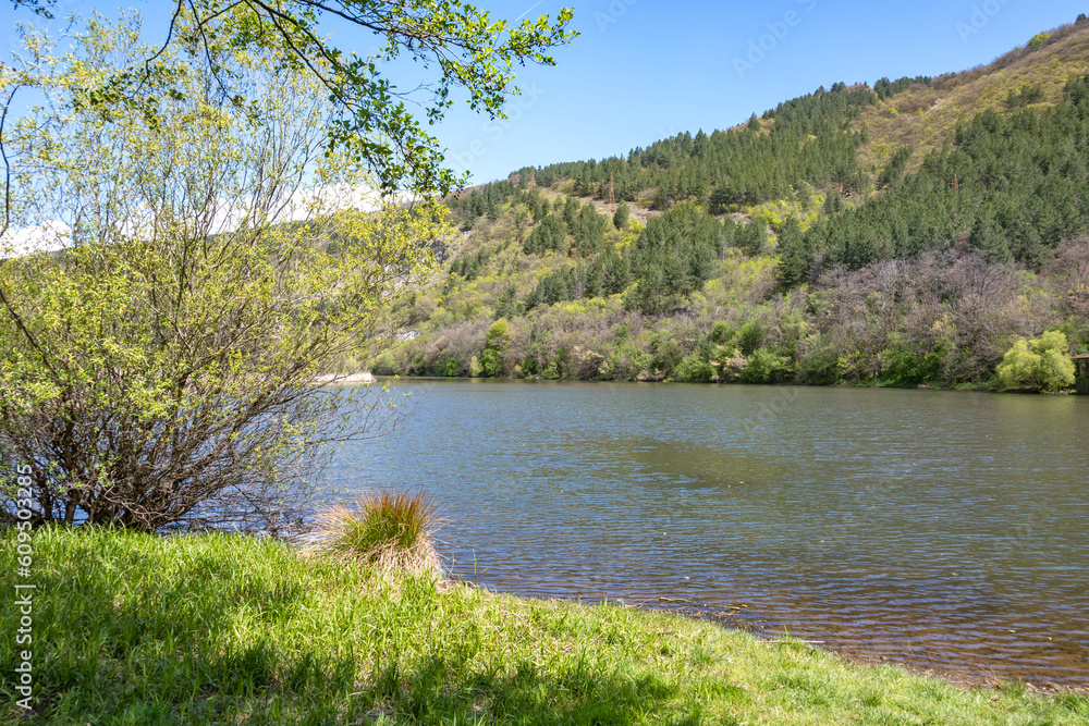 Spring Landscape of Pancharevo lake, Bulgaria