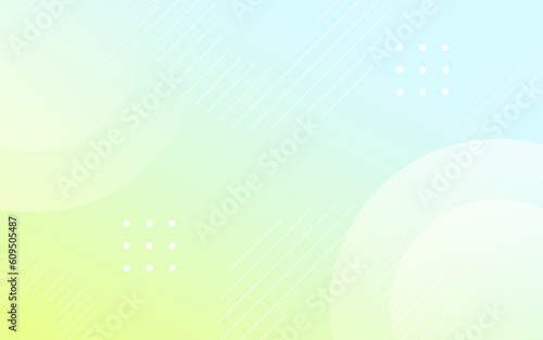Geometric background, Memphis, gradation blue and green pastel,eps 10