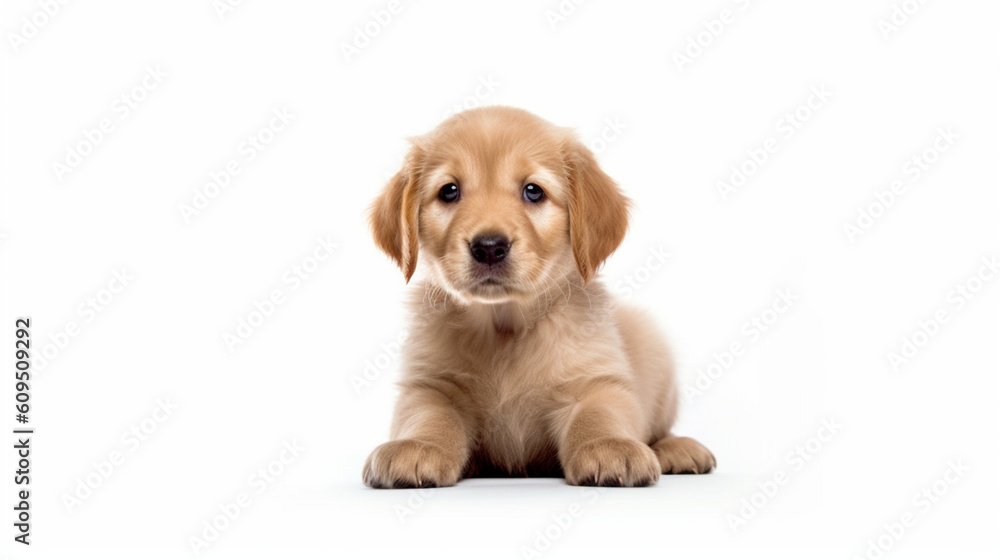 Adorable dog on a white background in different poses. Dog for advertisement. Bottomless dog. Puppy with white background. AI generated image.
Adorable dog on a white background in different poses. Dog for advertisement. Bottomless dog. Puppy with white background. AI generated image.