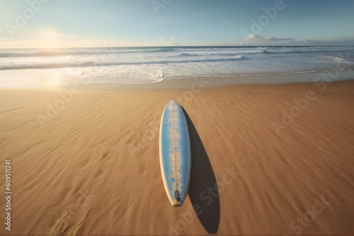 Surfing Swimming and Sea Travel Exploration in the Serene Waters of Honolulu Hawaii Gold Coast Sea Water Sport Surfer Windsurfing Kitesurfing Vacation Ocean Water Nature Landscape Beach Generative AI