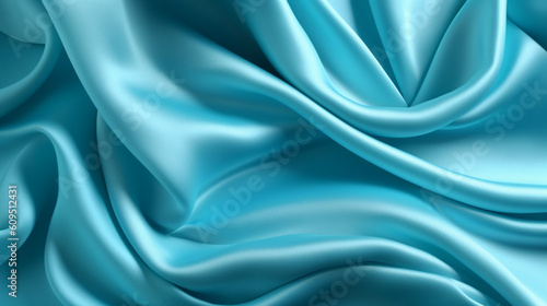 Blue latex fabric. Highly defined latex texture. AI generated imagen. 