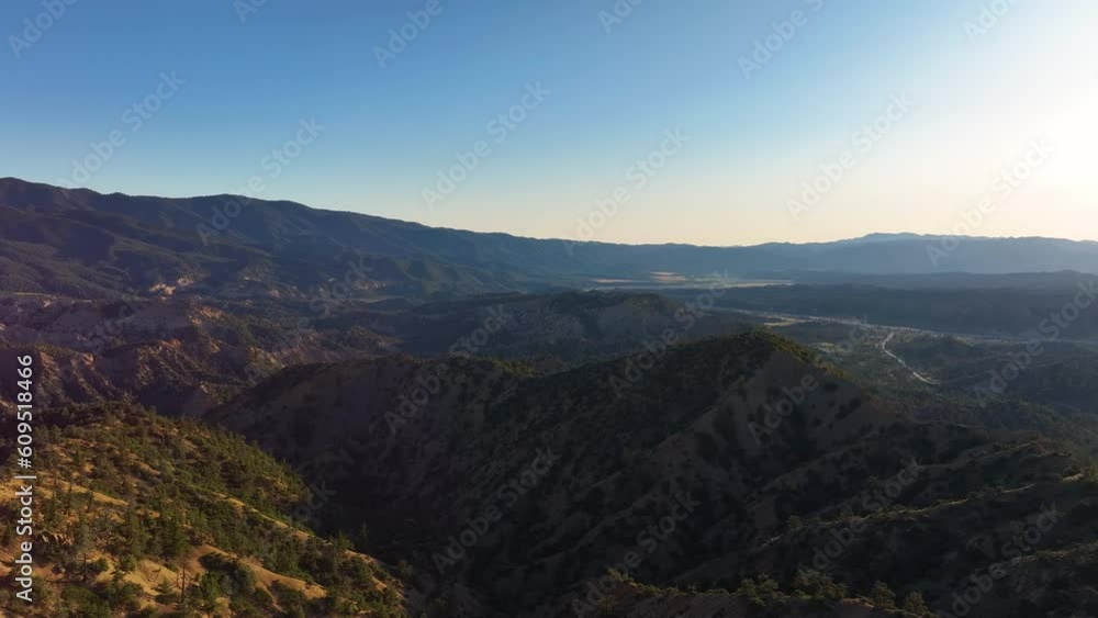 Aerial Los Padres Forest Lockwood Valley Landscape Aerial Drone Aerial Los Padres Forest Lockwood Valley Landscape Aerial Drone
