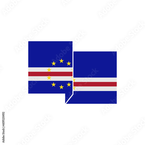 Cape verde flags icon set  Cape verde independence day icon set vector sign symbol