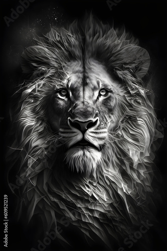 lion head portrait © Brain