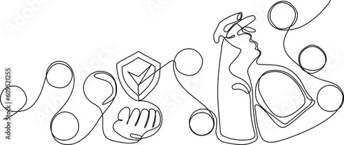 Home cleaning service landing page design concept, illustration of janitors with cleaning tools. Vector illustration
