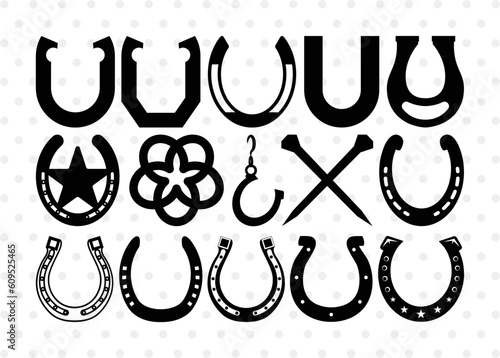 Horseshoe Silhouette, Horseshoe SVG, Horseshoe Nails, Nails, Triumph Horseshoe, Western, Cowboy, Shoe, Horse, SB00071