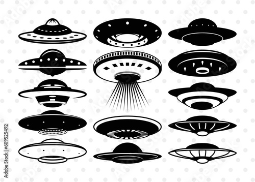 UFO Silhouette, UFO Svg, Alien Ship Svg, Flying Saucer Svg, Space Svg, Spaceship Svg, Rocket Ship Svg, SB00055