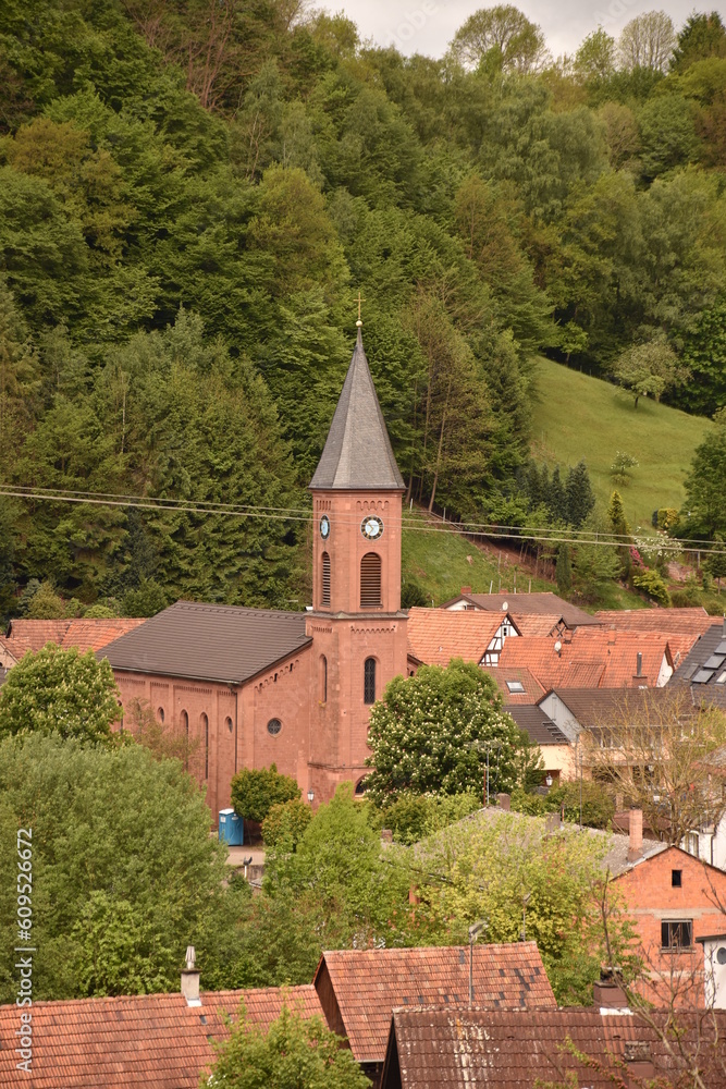 Church   Tower in Bruchweiler-Bärenbach ,Germany,2017