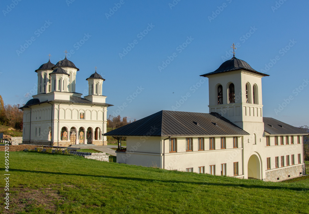 New  Orthodox monastery of nuns from Salva, Built in 1994,Bistrița.Romania Image of October 2022