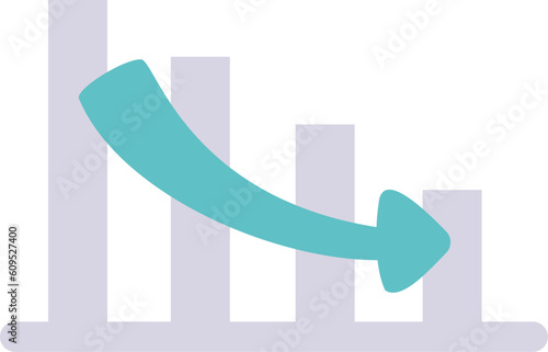 下降しているグラフ