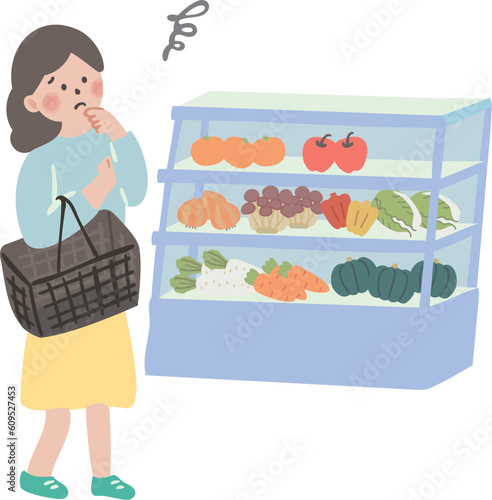 物価高騰に悩む主婦・買い物