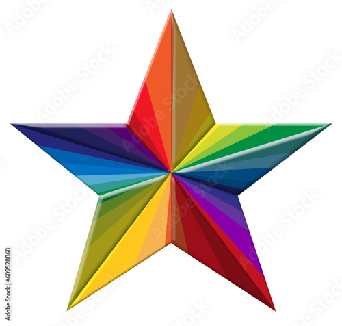 Free Download Étoile multicolore  - GFXLoad