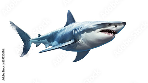 shark on white background © Sergei