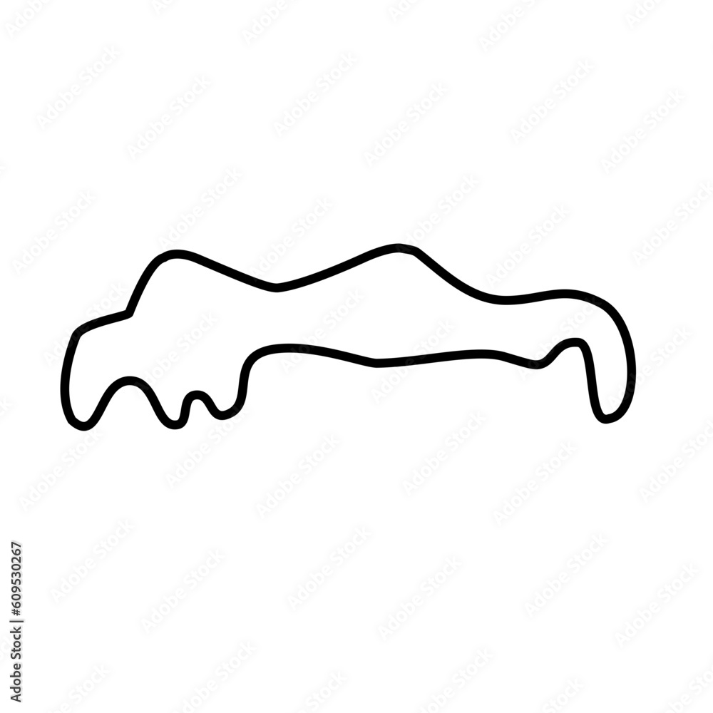 melting snow line icon melting snow line icon