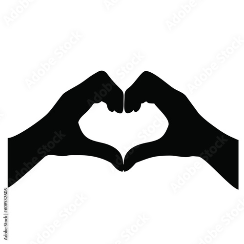hands making a heart silhouette
