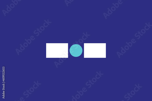 GNSS satellite logo vector template