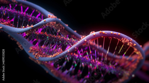 DNA through microscope