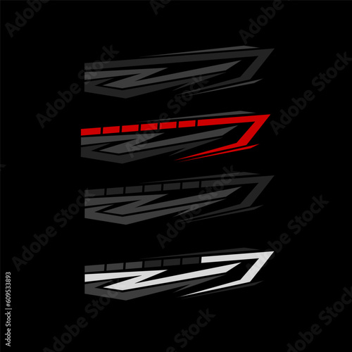car body wrap livery decal sticker design vector
