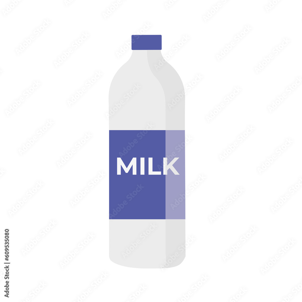 Fresh milk bottle with label isolated, healthy food concept Fresh milk bottle with label isolated, healthy food concept