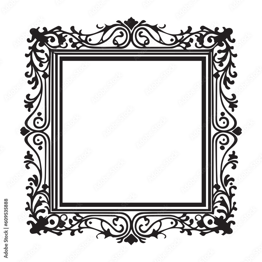 This is Floral Flower Frame Design, Frame Design Vector illustration, Frame Vector silhouette black color. This is Floral Flower Frame Design, Frame Design Vector illustration, Frame Vector silhouette black color.