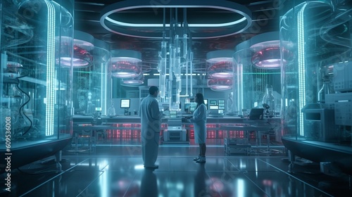 chemical plant in the laboratory