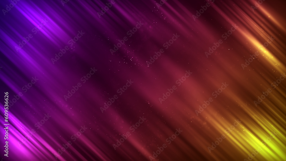Fototapeta premium Abstract Purple Red Yellow Shine Blurry Glowing Diagonal Slanted Streaking Light Texture Background