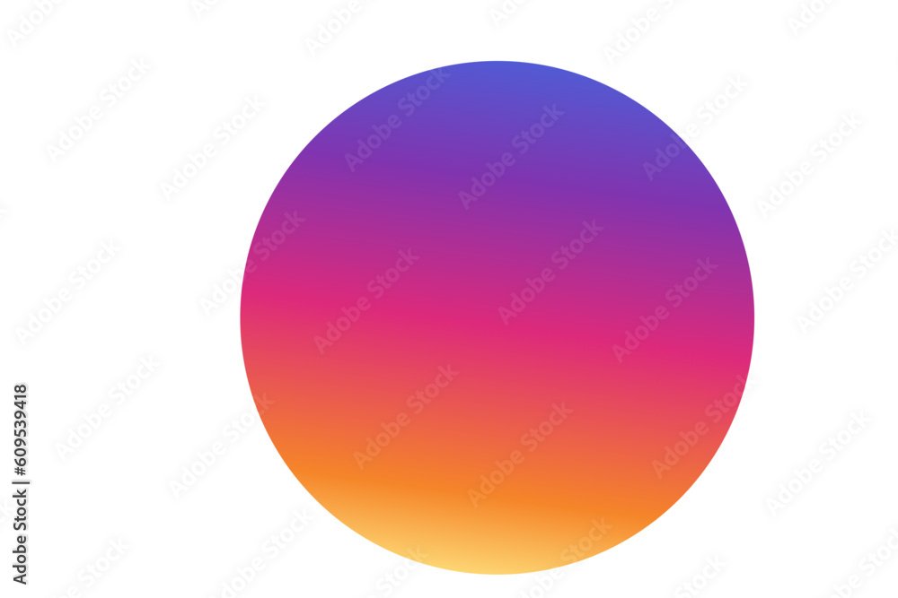 Gradient colour round button as in Instagram app