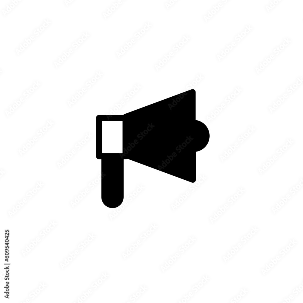 Bullhorn Marketing Megaphone Solid Icon Bullhorn Marketing Megaphone Solid Icon