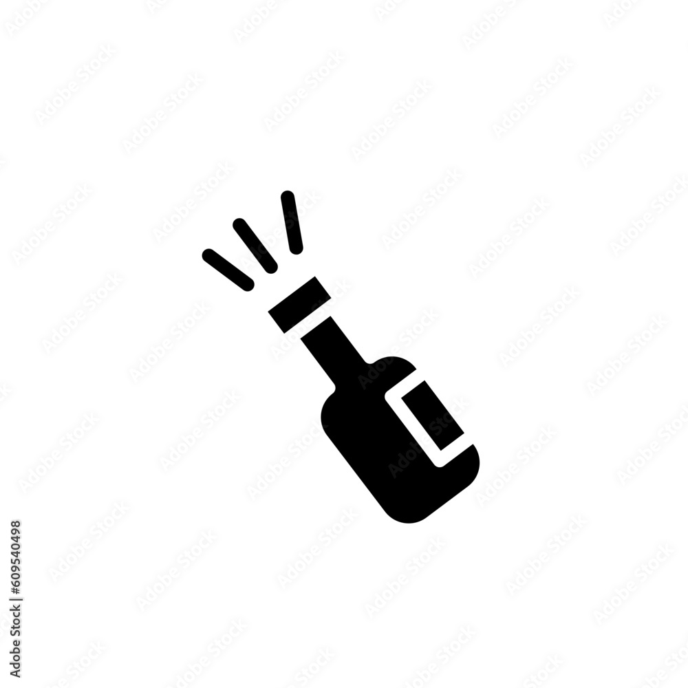 Party Sparkling Wine Solid Icon Party Sparkling Wine Solid Icon