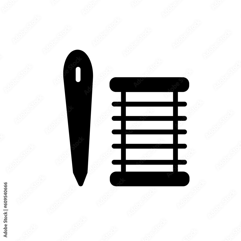 Sewing Spool Thread Solid Icon Sewing Spool Thread Solid Icon