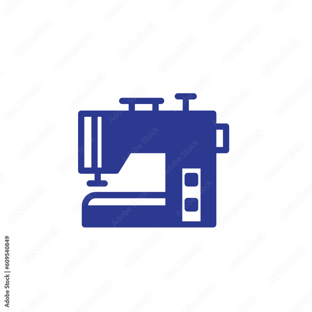 Tailor Sewing Machine Solid Icon Tailor Sewing Machine Solid Icon
