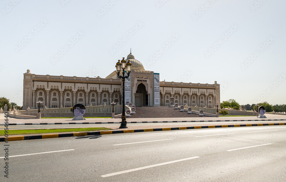 The Cultural Palace on the Cultural Square near the Sharjah Rulers Office in Sharjah city, United Arab Emirates